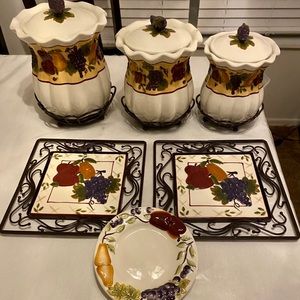 Home Interior ceramic Canisters